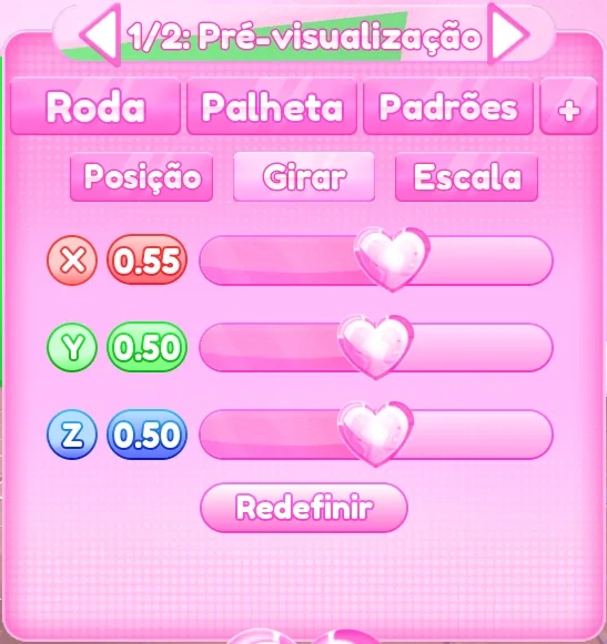 ajuste de girar do passo 4