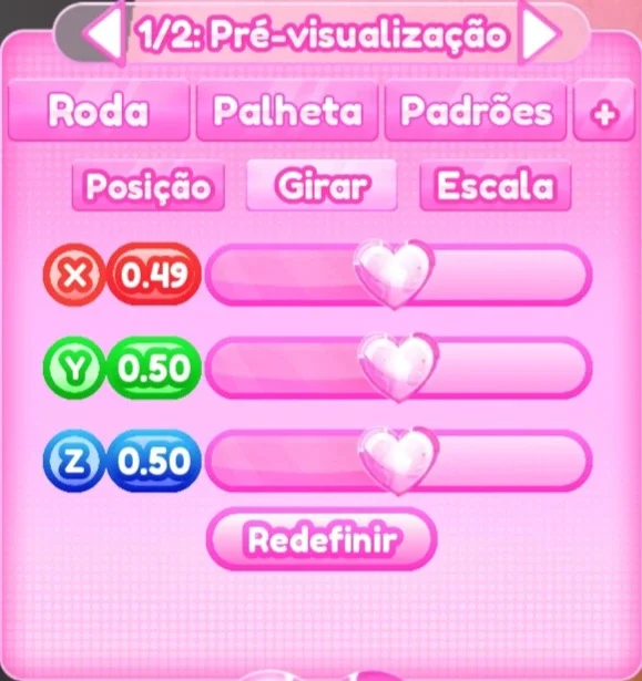 ajuste de girar do passo 4