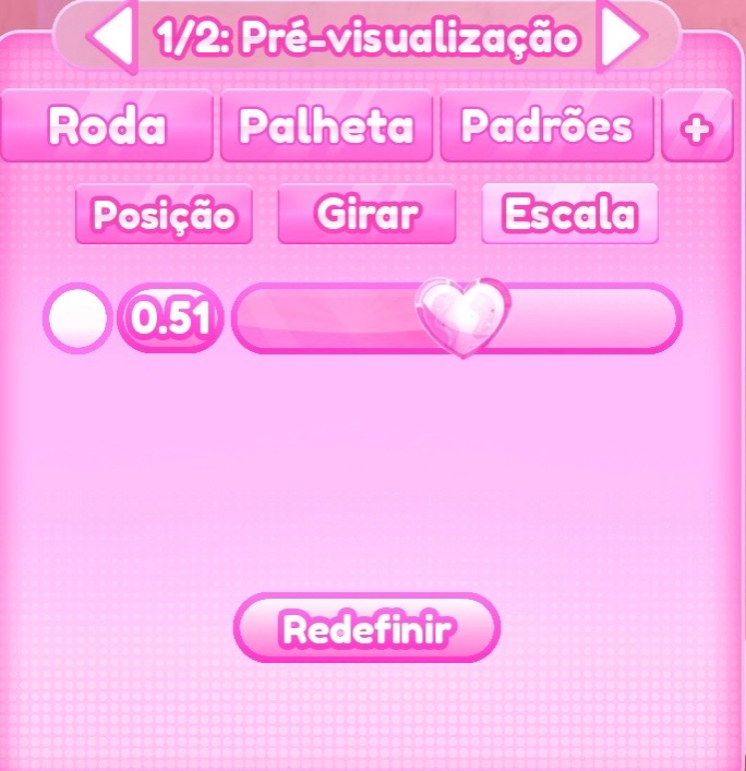 ajuste de escala do passo 3