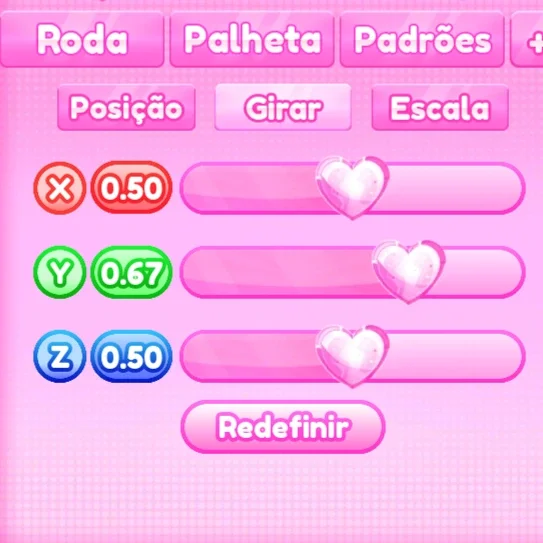ajuste de girar do passo 1