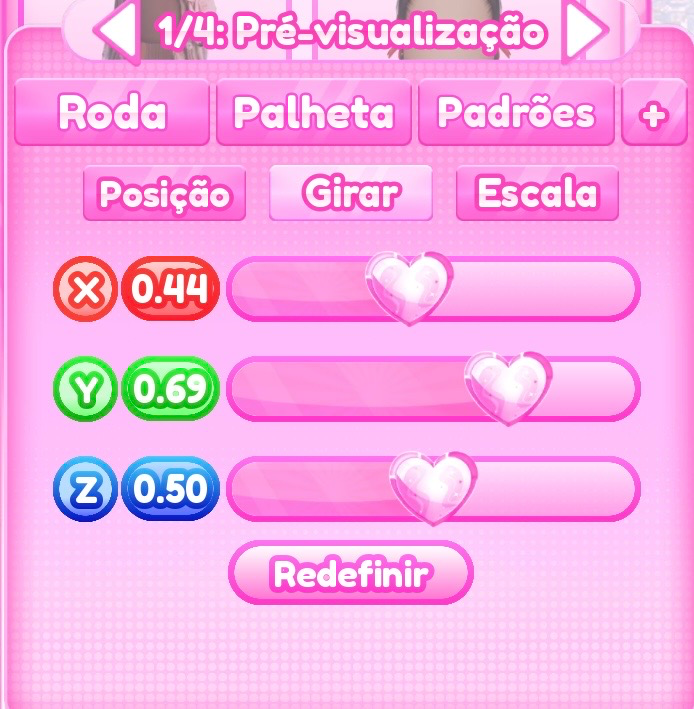ajuste de girar do passo 3
