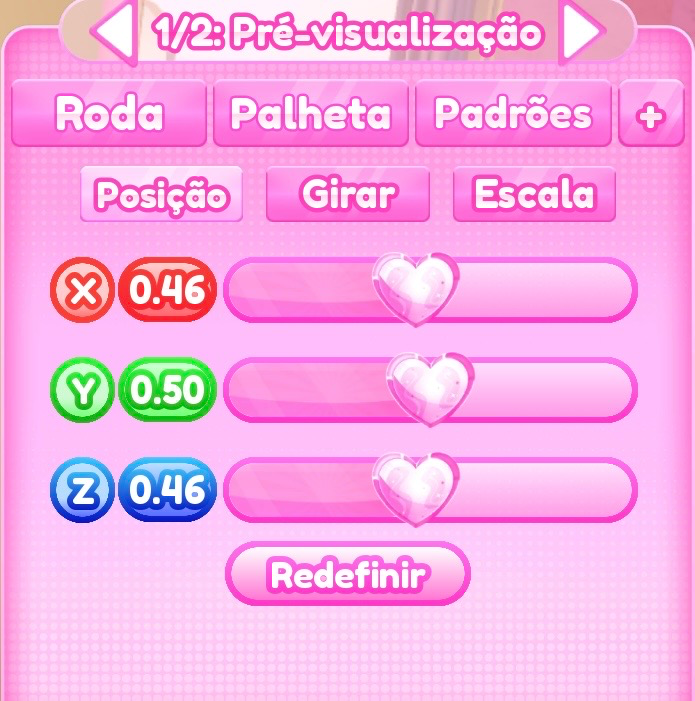 ajuste de posição do passo 5