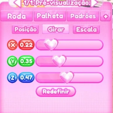 ajuste de girar do passo 3