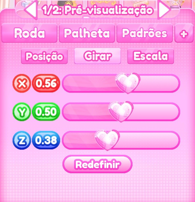 ajuste de girar do passo 5