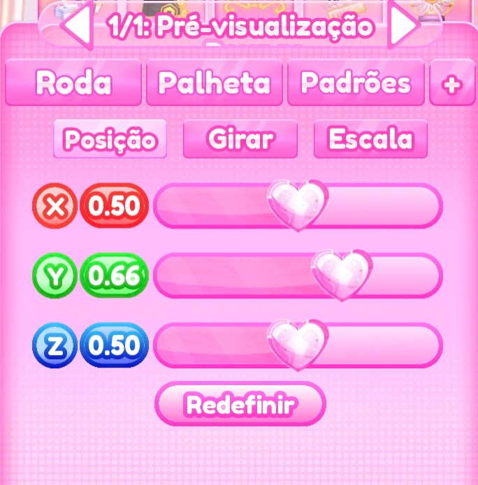 ajuste de posição do passo 3