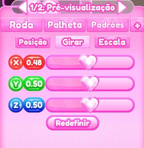 ajuste de girar do passo 3