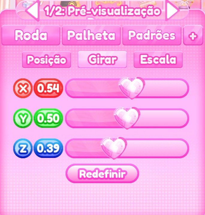 ajuste de girar do passo 2
