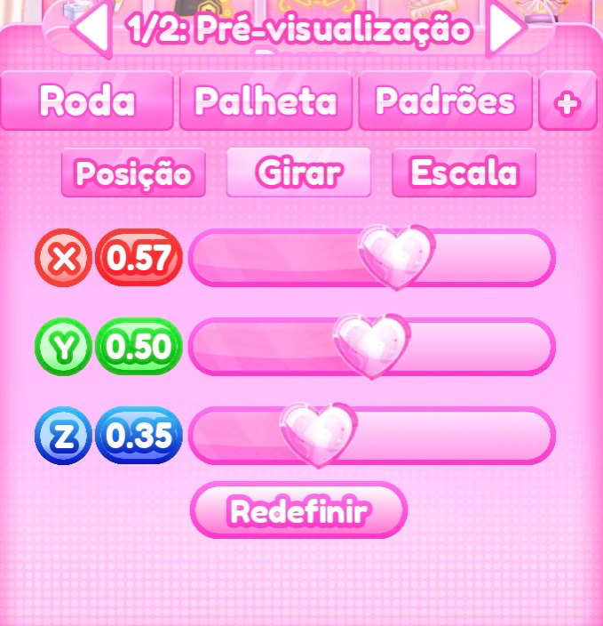 ajuste de girar do passo 8