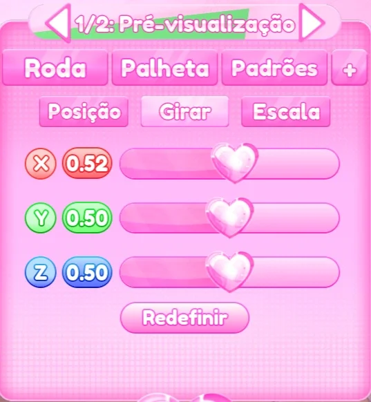 ajuste de girar do passo 6