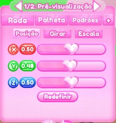 ajuste de posição do passo 2