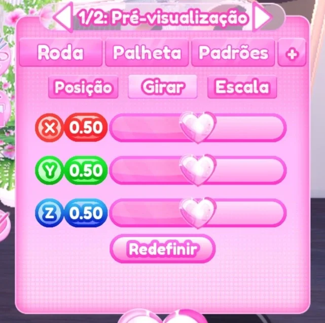 ajuste de girar do passo 1
