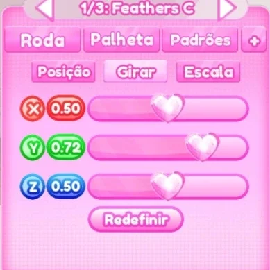 ajuste de girar do passo 1