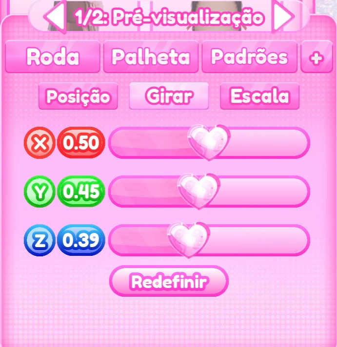 ajuste de girar do passo 5