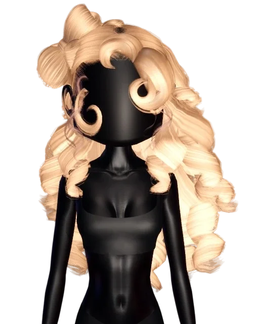 Combo hair Curly Bun Cascade