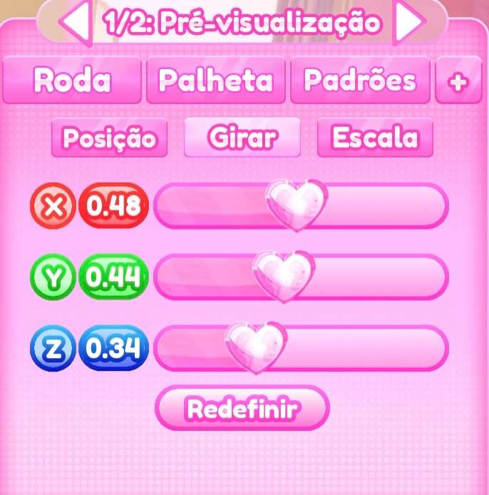 ajuste de girar do passo 5