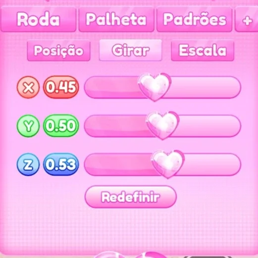 ajuste de girar do passo 3
