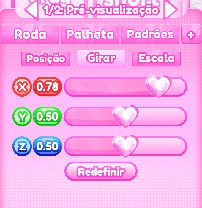 ajuste de girar do passo 3
