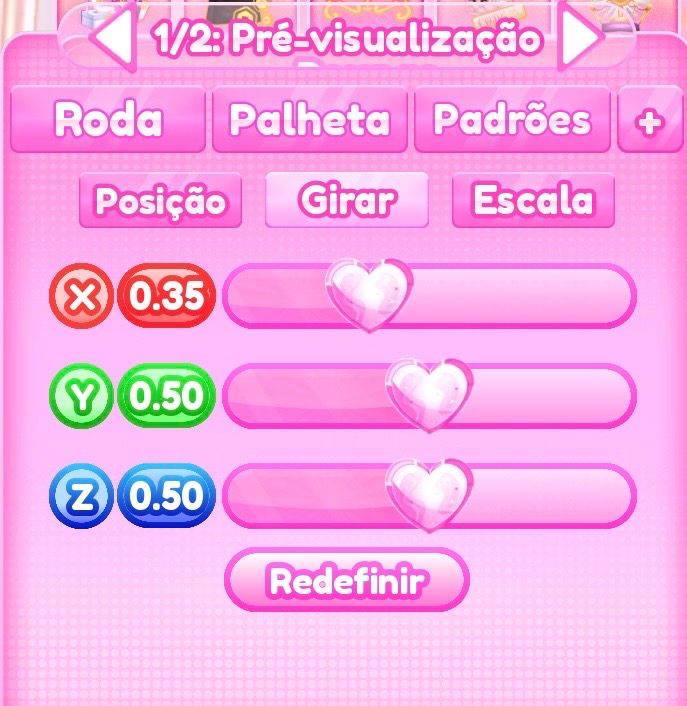 ajuste de girar do passo 7