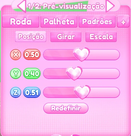 ajuste de posição do passo 4