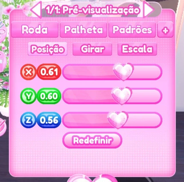 ajuste de posição do passo 5