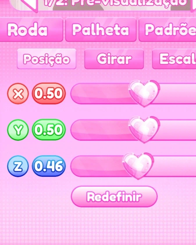 ajuste de posição do passo 2