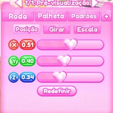 ajuste de posição do passo 1