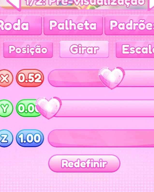 ajuste de girar do passo 2