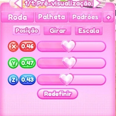 ajuste de posição do passo 3