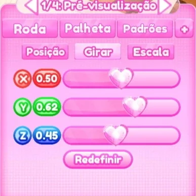 ajuste de girar do passo 4