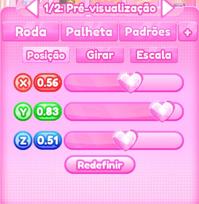 ajuste de posição do passo 7