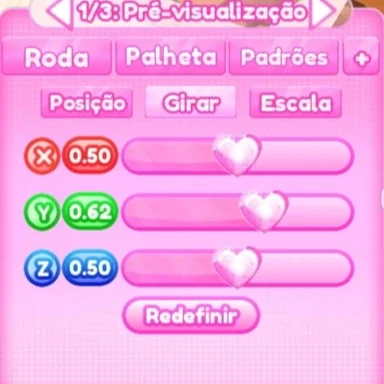 ajuste de girar do passo 1