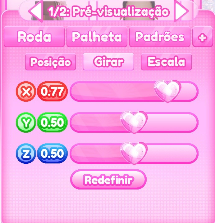 ajuste de girar do passo 4
