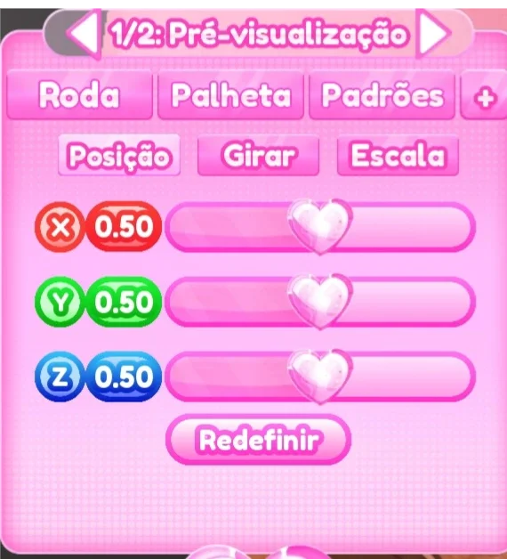 ajuste de posição do passo 2