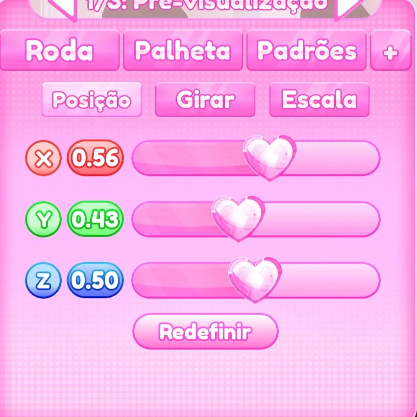 ajuste de posição do passo 5