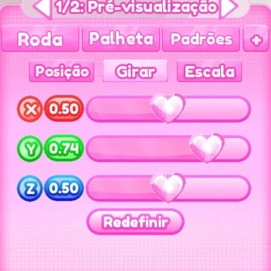 ajuste de girar do passo 2