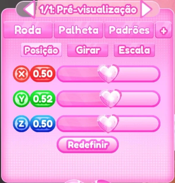 ajuste de posição do passo 3