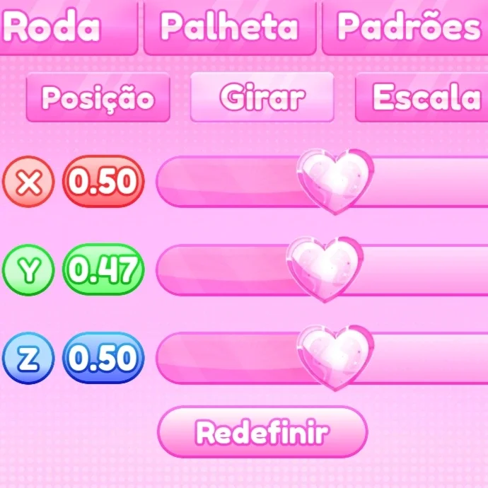 ajuste de girar do passo 5