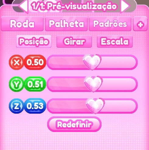 ajuste de posição do passo 1