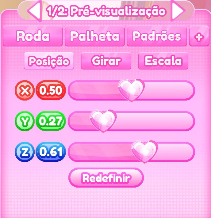 ajuste de posição do passo 6