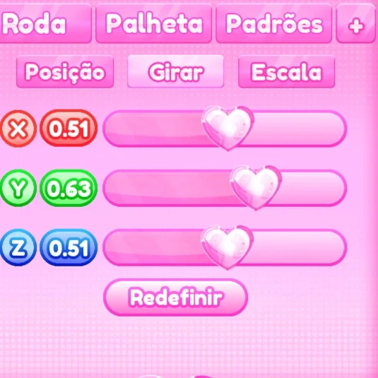 ajuste de girar do passo 1