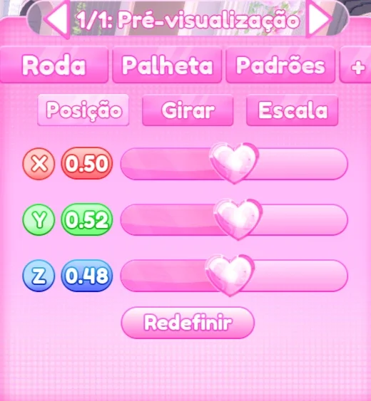 ajuste de posição do passo 1
