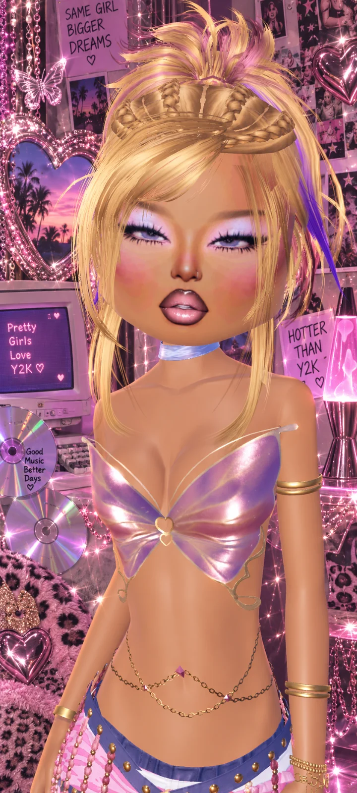 capa de um look no tema Y2K